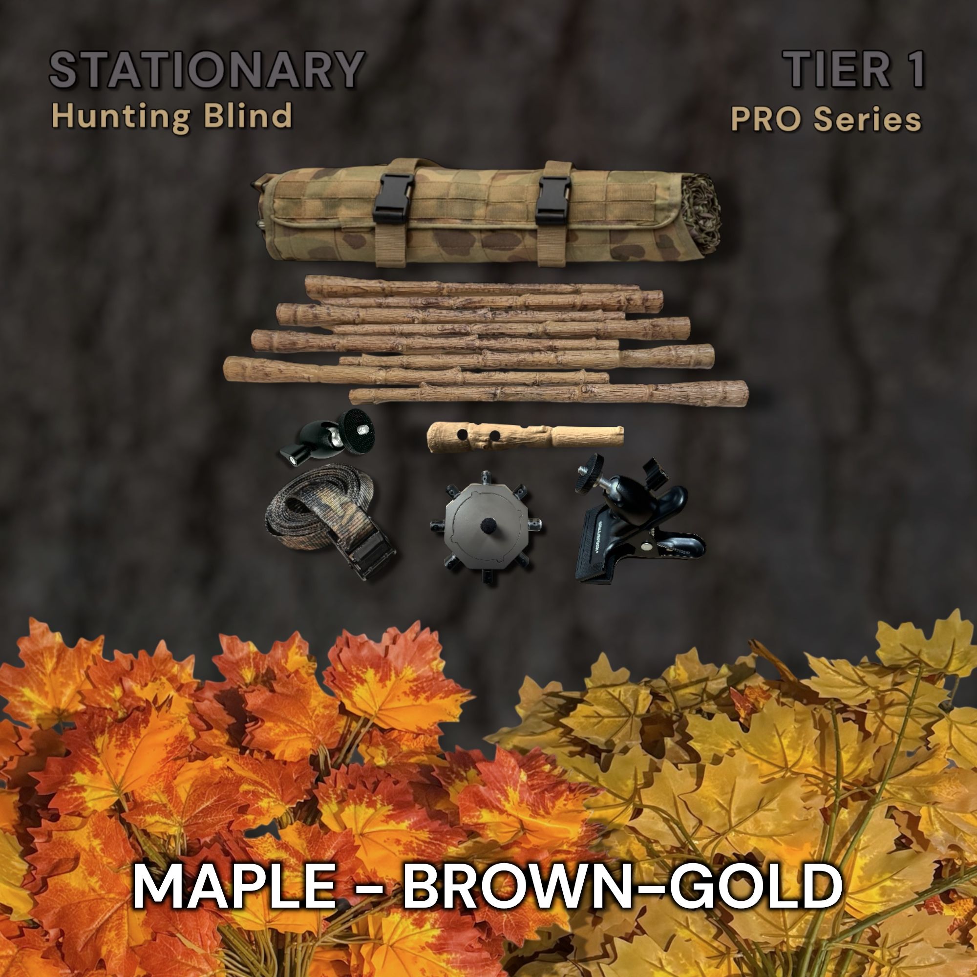 Tier 1 Stationary Kit (Aluminum) – Maple Brown-Gold