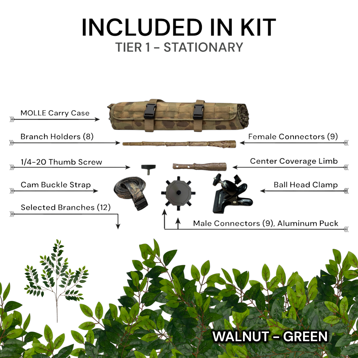 Tier 2 Mobile Kit (PVC) – Walnut Green