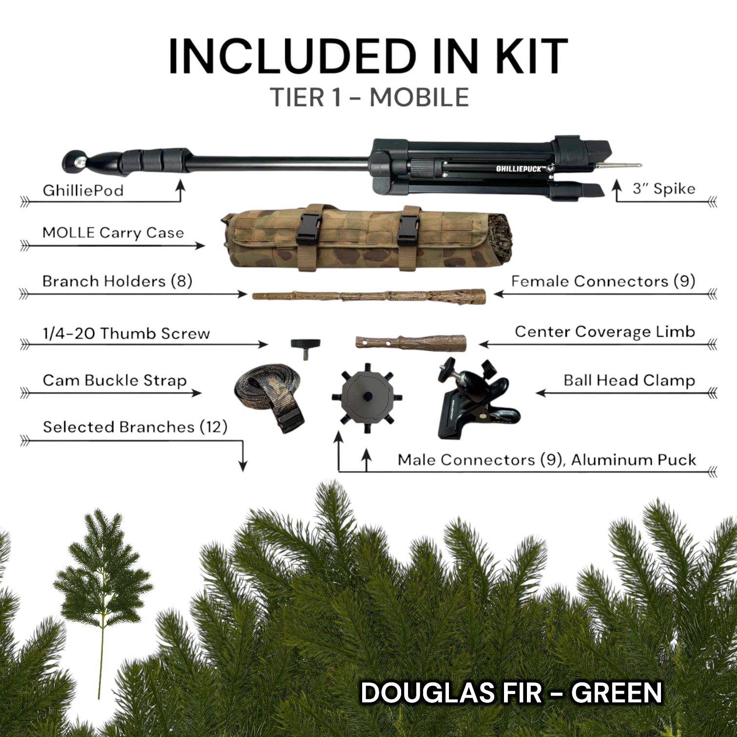 Tier 1 Mobile Kit (Aluminum) – Douglas Fir Green