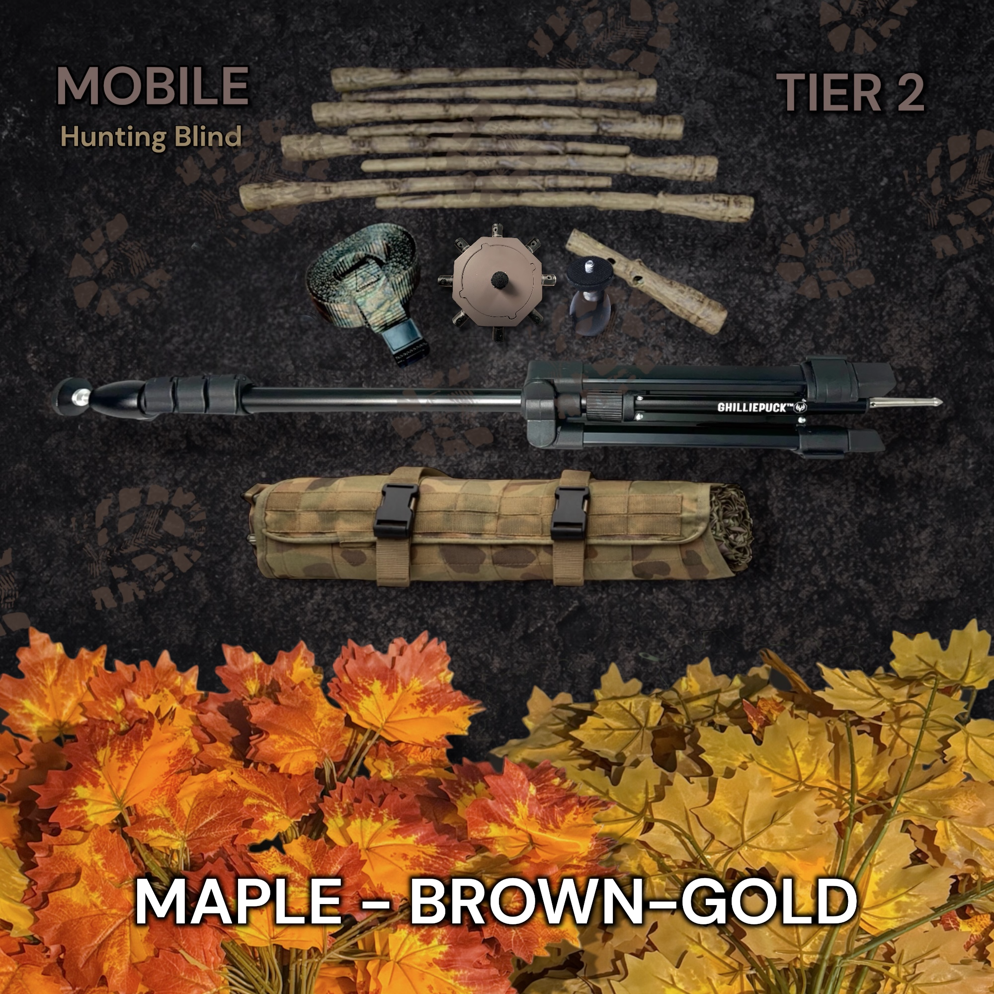 Tier 2 Mobile Kit (PVC) – Maple Brown-Gold