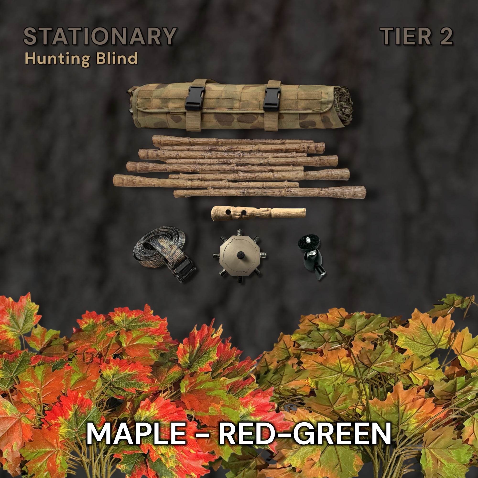 Tier 2 Stationary Kit (PVC) – Maple Red-Green