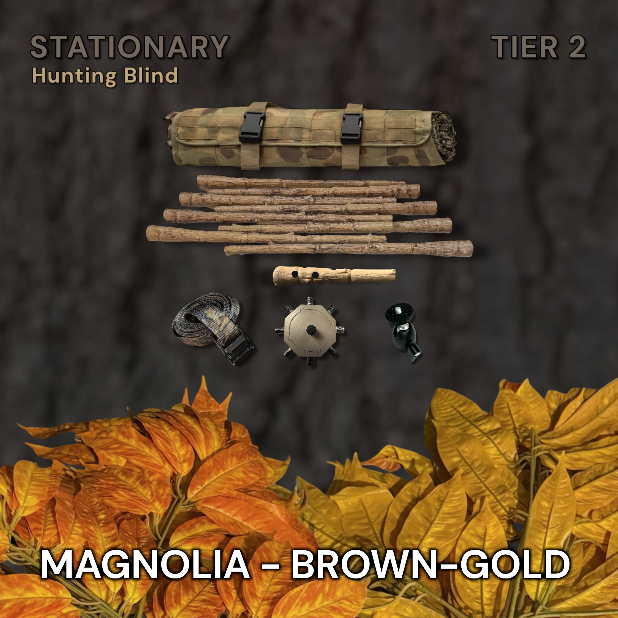 Tier 2 Stationary Kit (PVC) – Magnolia Brown-Gold