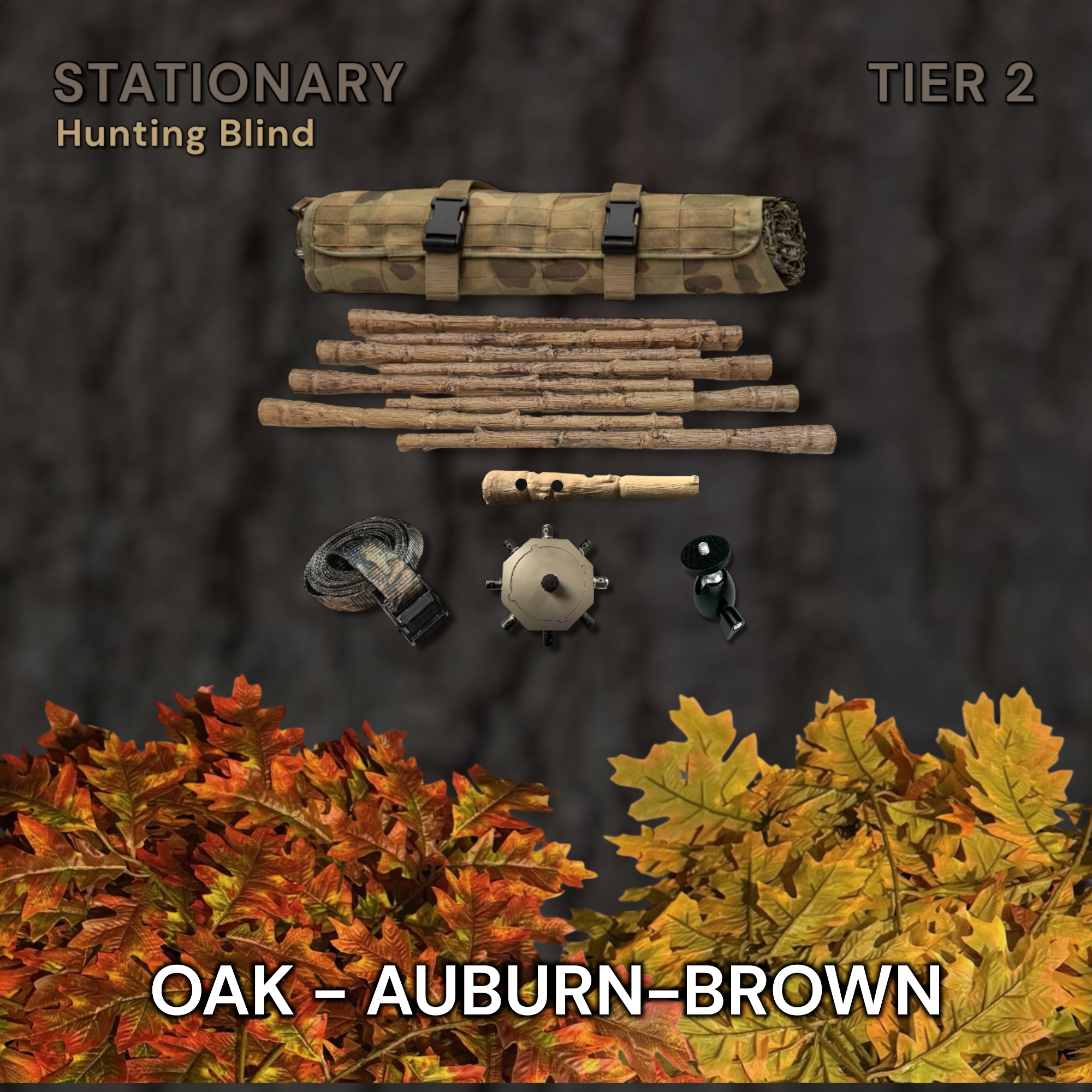 Tier 2 Stationary Kit (PVC) – Oak Auburn-Brown