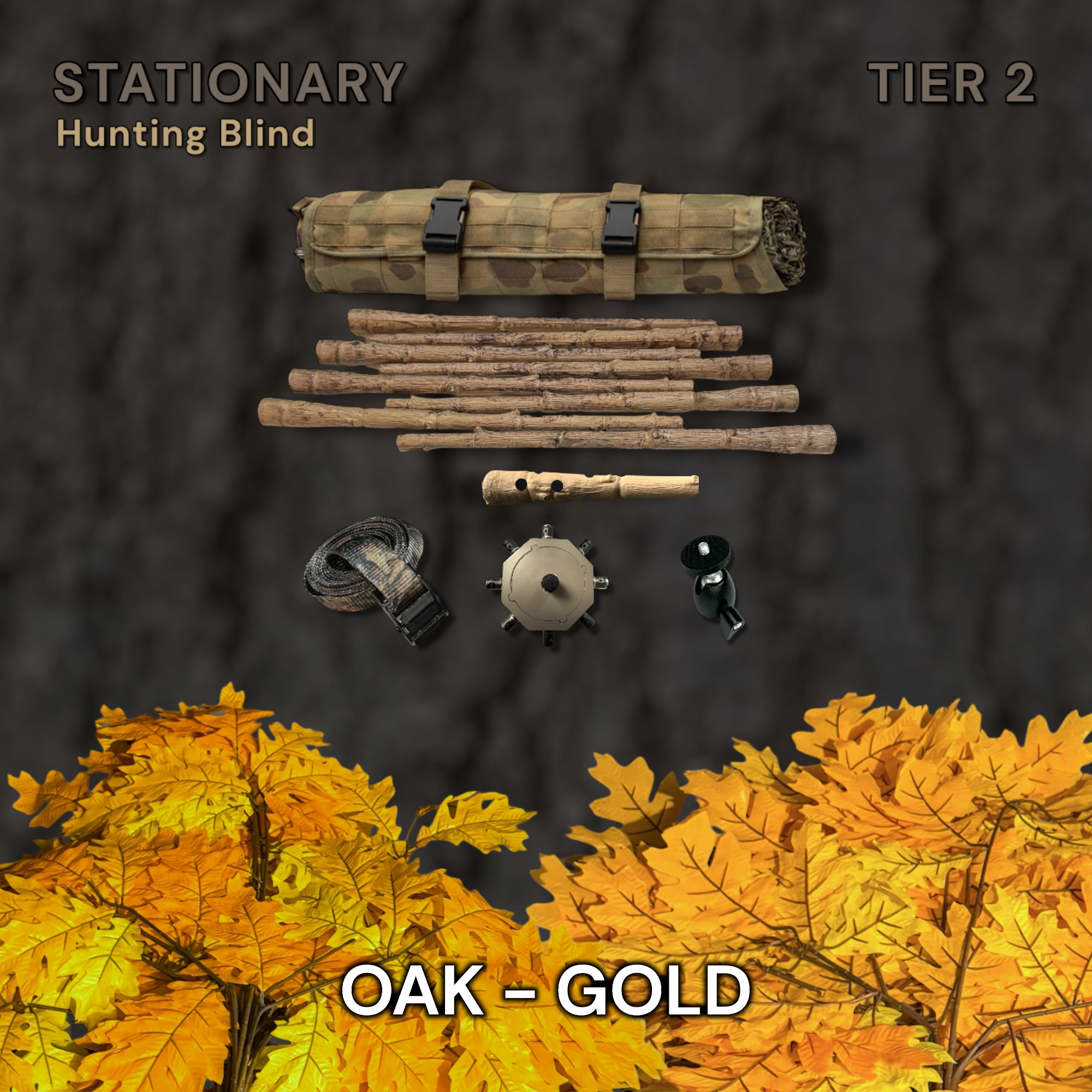 Tier 2 Stationary Kit (PVC) – Oak Gold