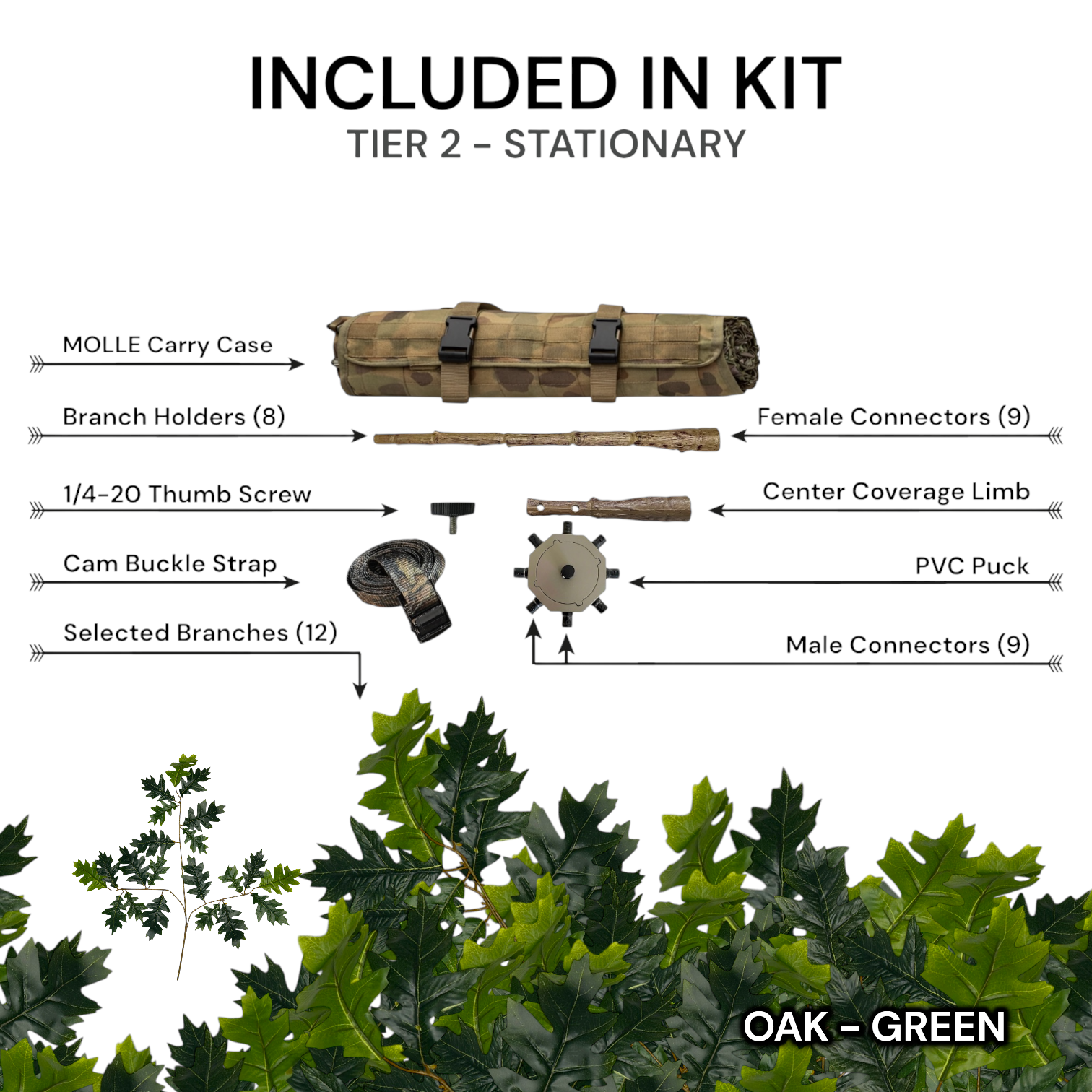 Tier 2 Stationary Kit (PVC) – Walnut Green