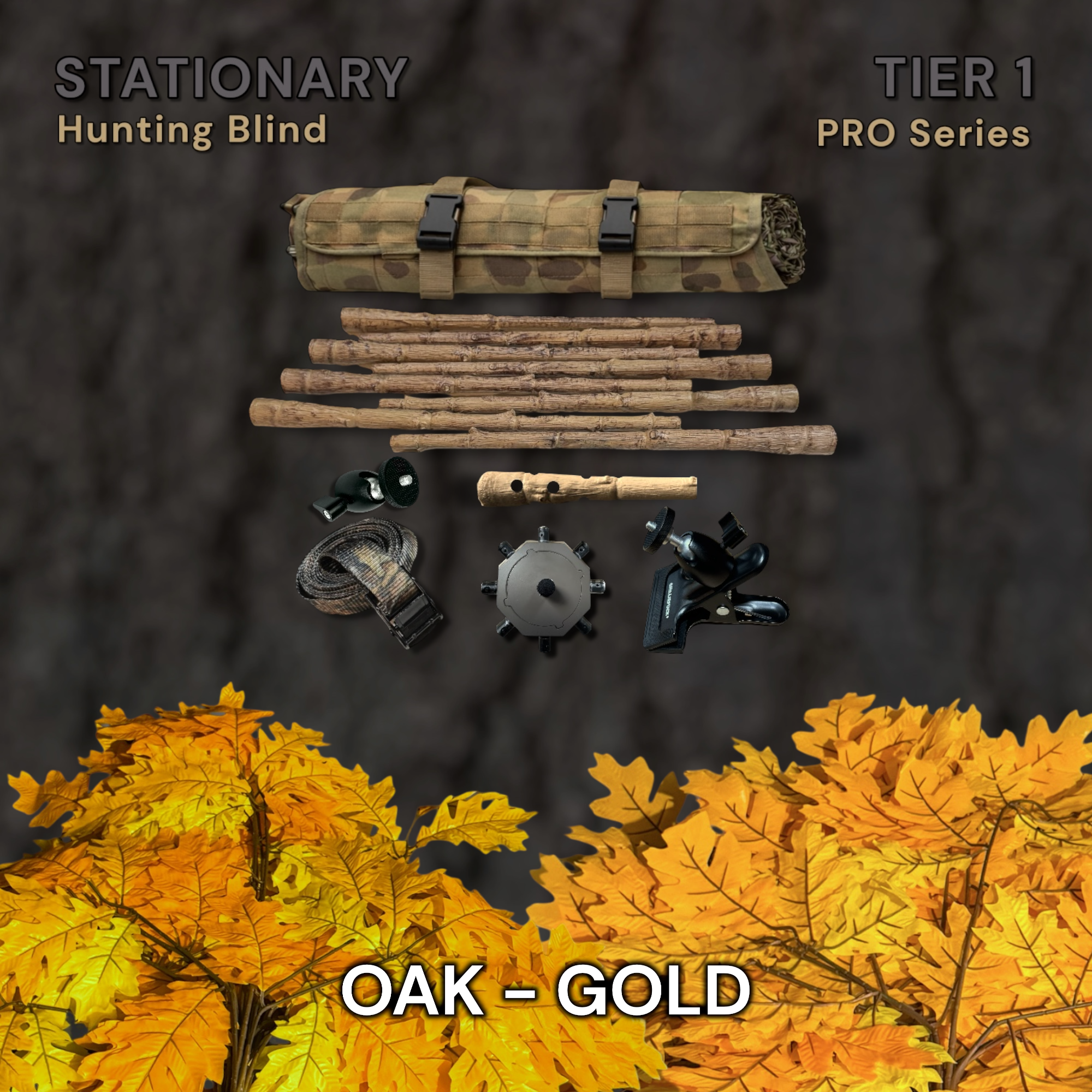 Tier 1 Stationary Kit (Aluminum) – Oak Gold