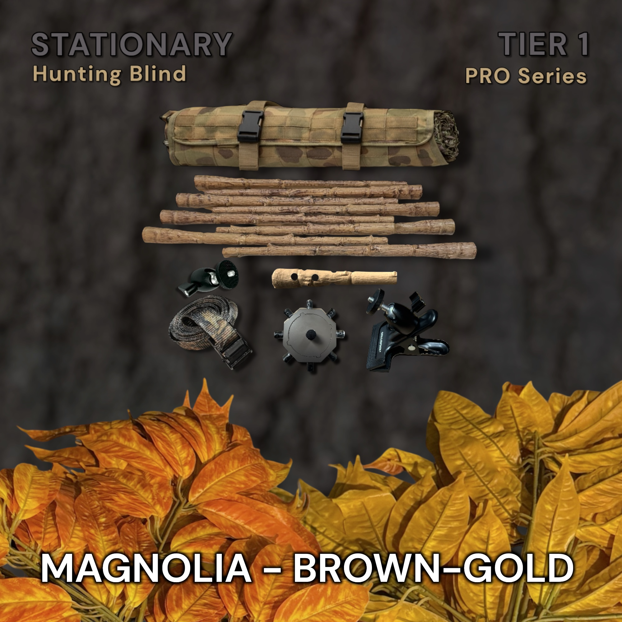 Tier 1 Stationary Kit (Aluminum) – Magnolia Brown-Gold