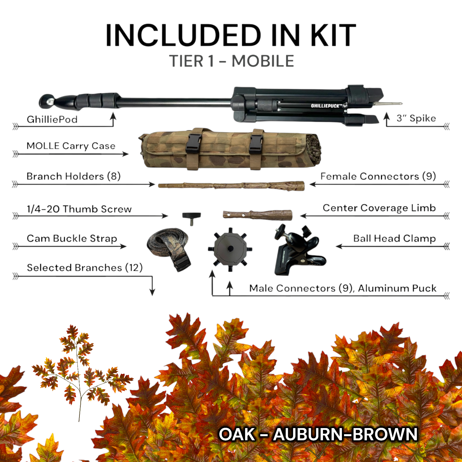 Tier 1 Mobile Kit (Aluminum) – Oak Auburn-Brown