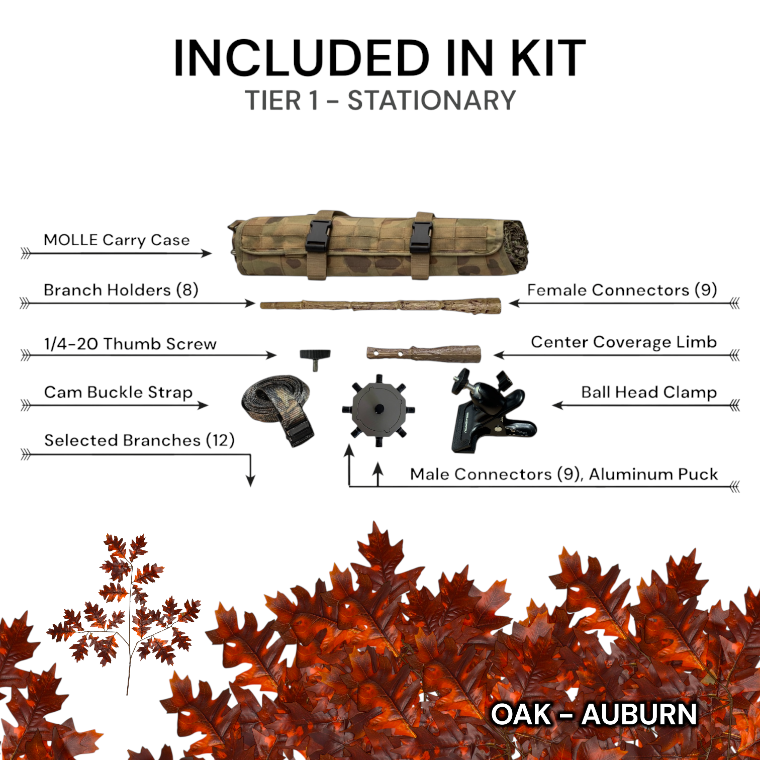 Tier 1 Stationary Kit (Aluminum) – Oak Auburn