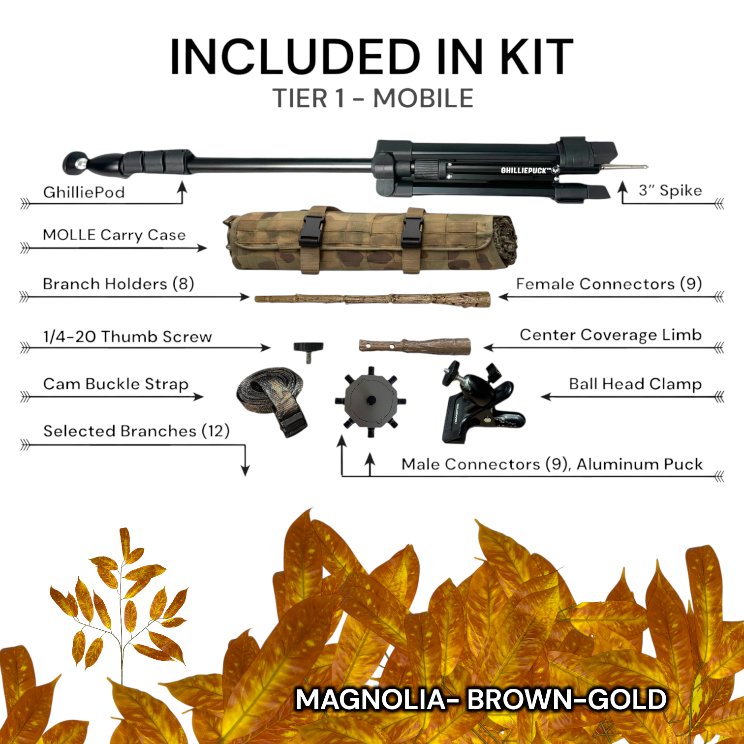 Tier 1 Mobile Kit (Aluminum) – Magnolia Brown-Gold