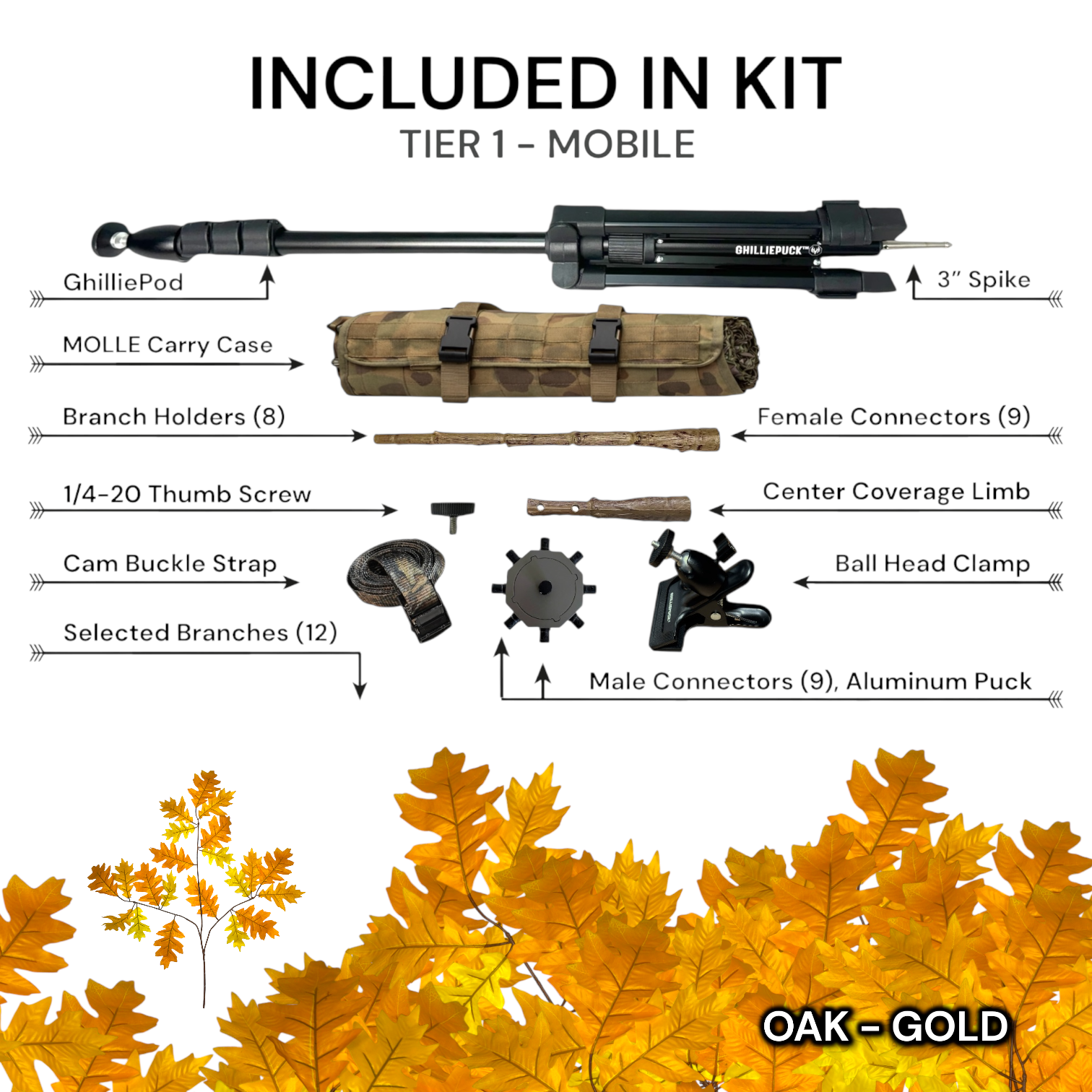 Tier 1 Mobile Kit (Aluminum) – Oak Gold