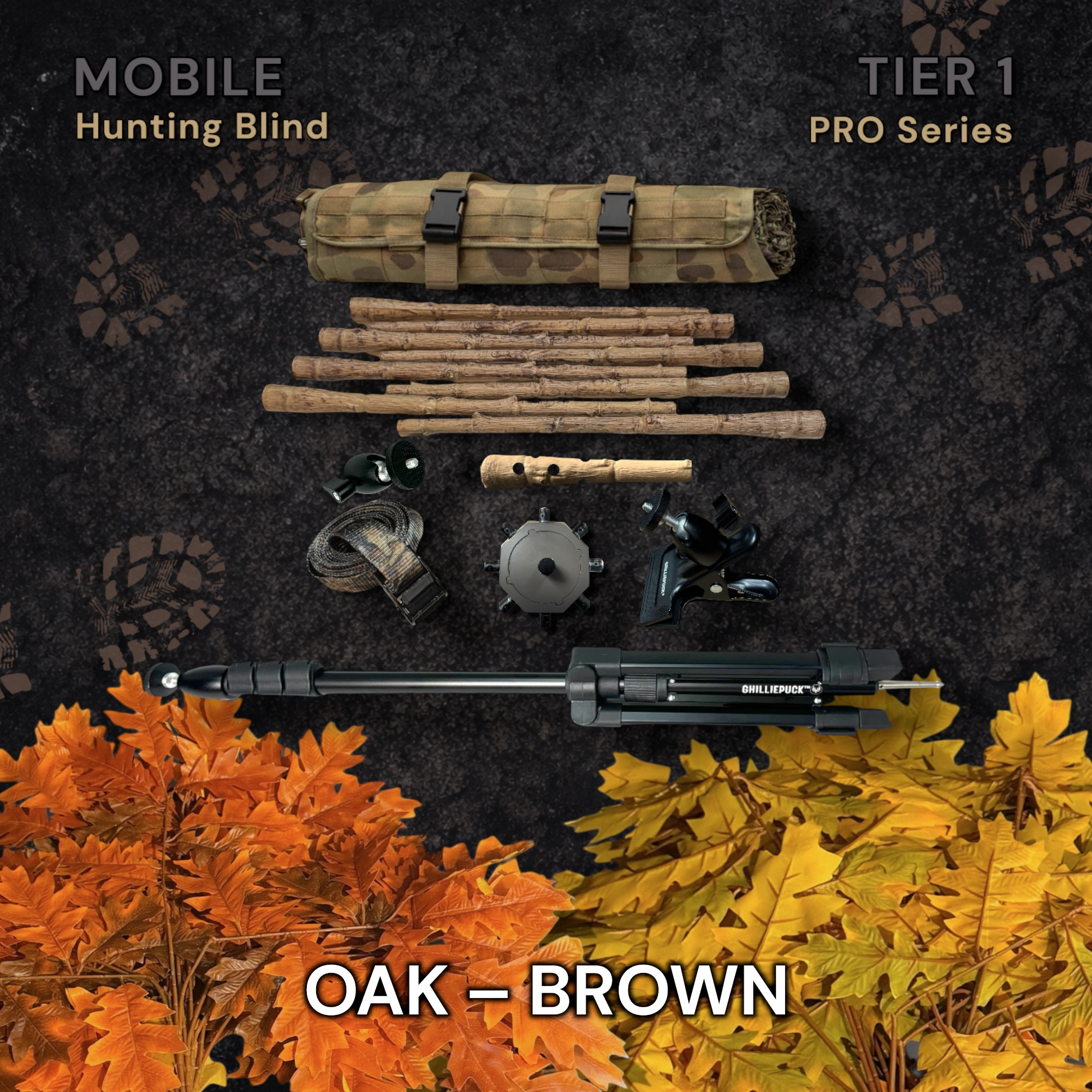 Tier 1 Mobile Kit (Aluminum) – Oak - Brown