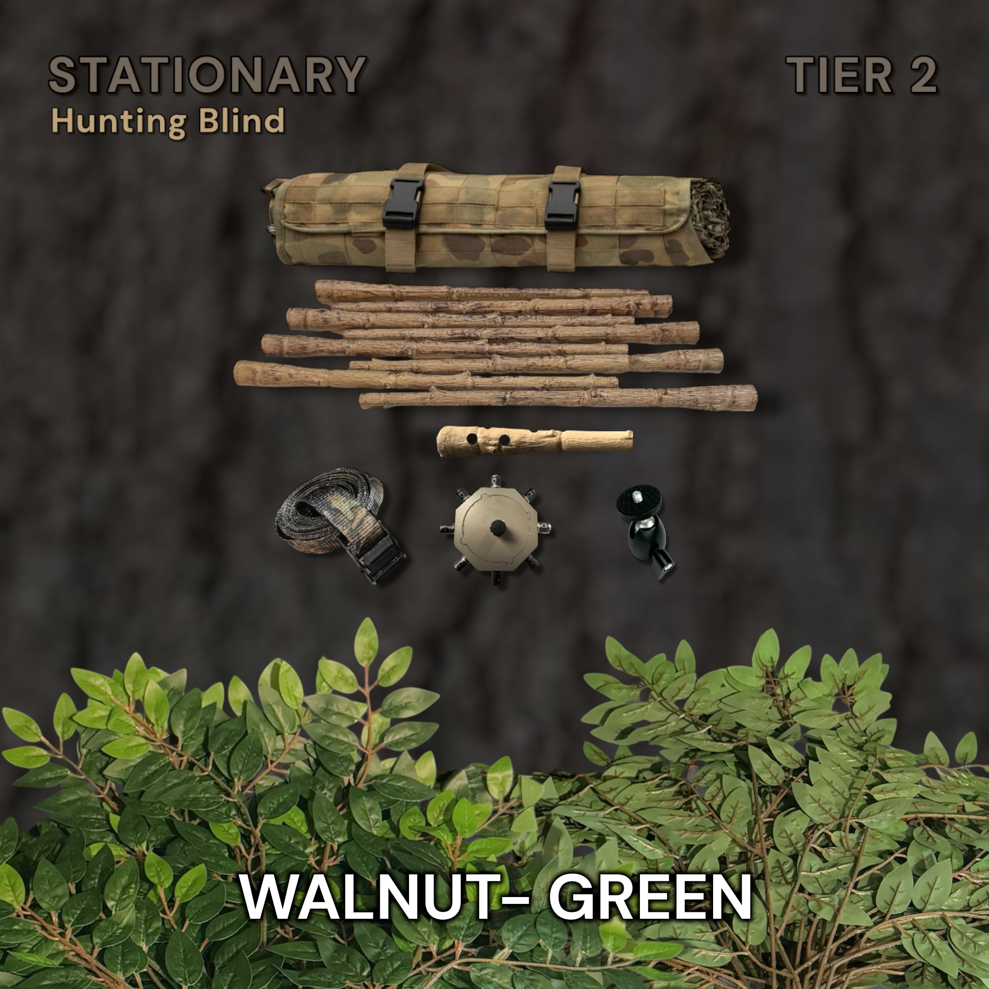 Tier 2 Stationary Kit (PVC) – Walnut Green