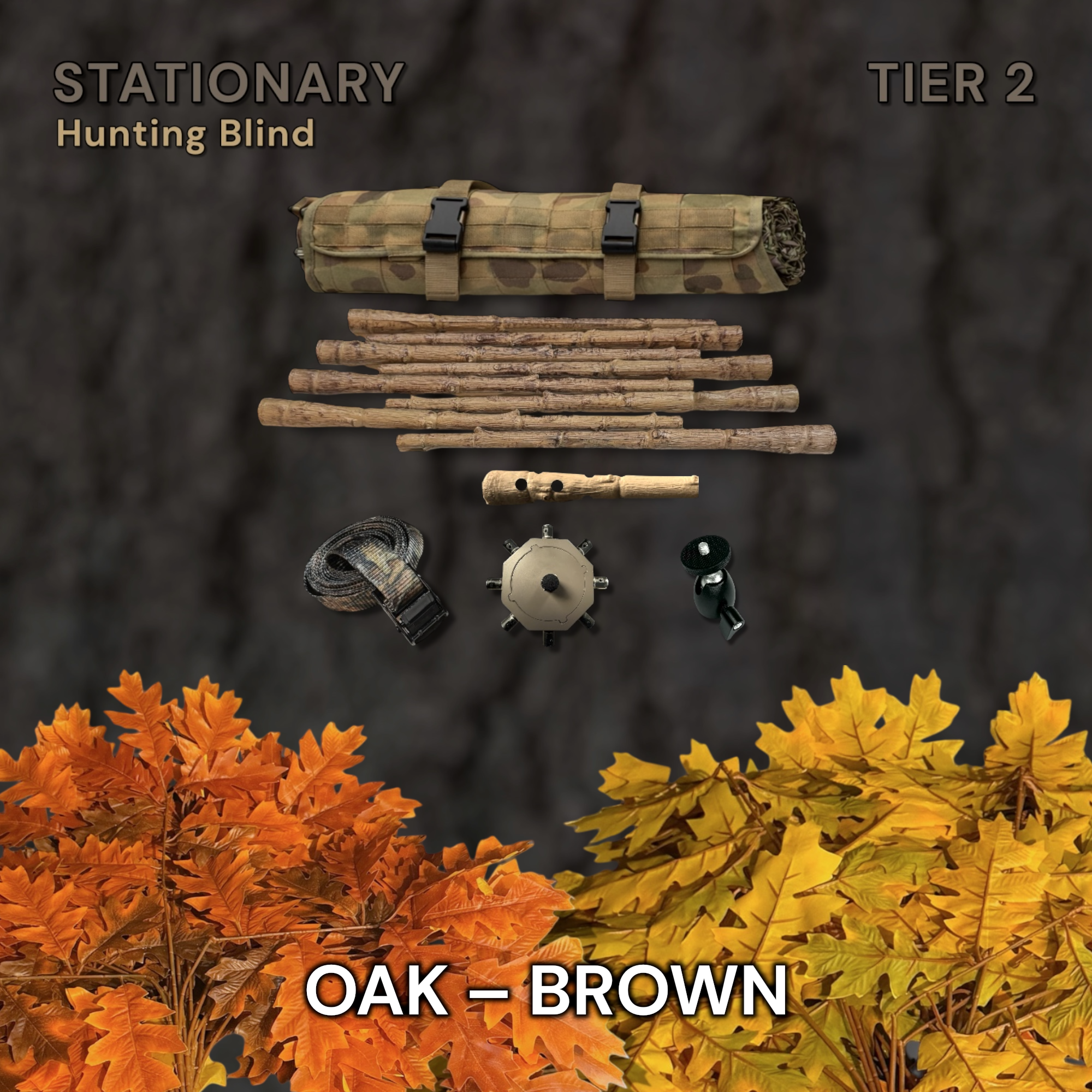 Tier 2 Stationary Kit (PVC) – Oak Brown
