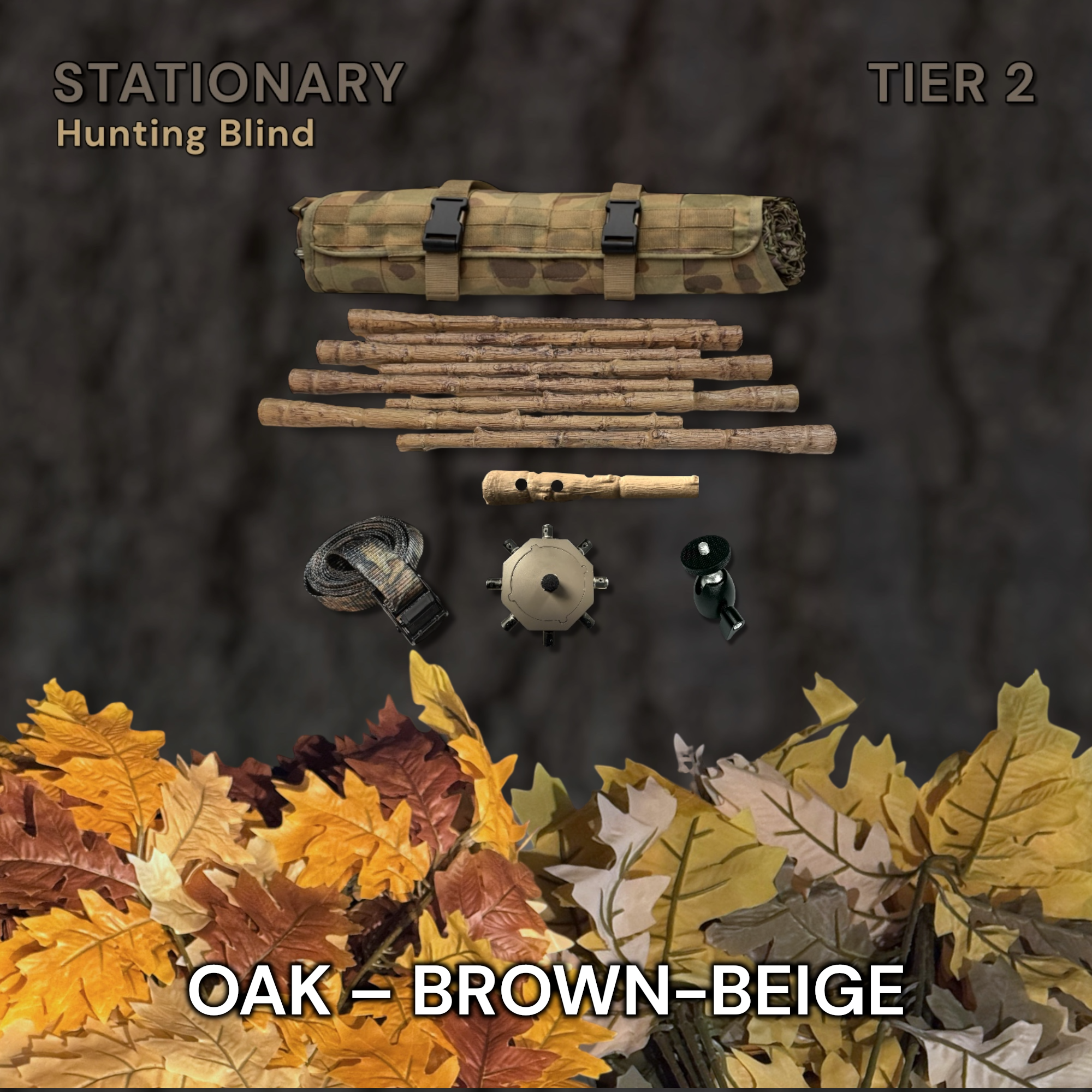 Tier 2 Stationary Kit (PVC) – Oak Brown-Beige