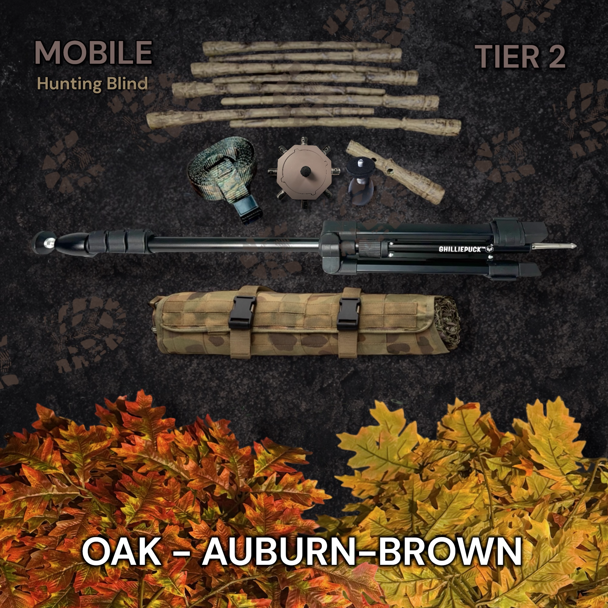 Tier 2 Mobile Kit (PVC) – Oak Auburn-brown