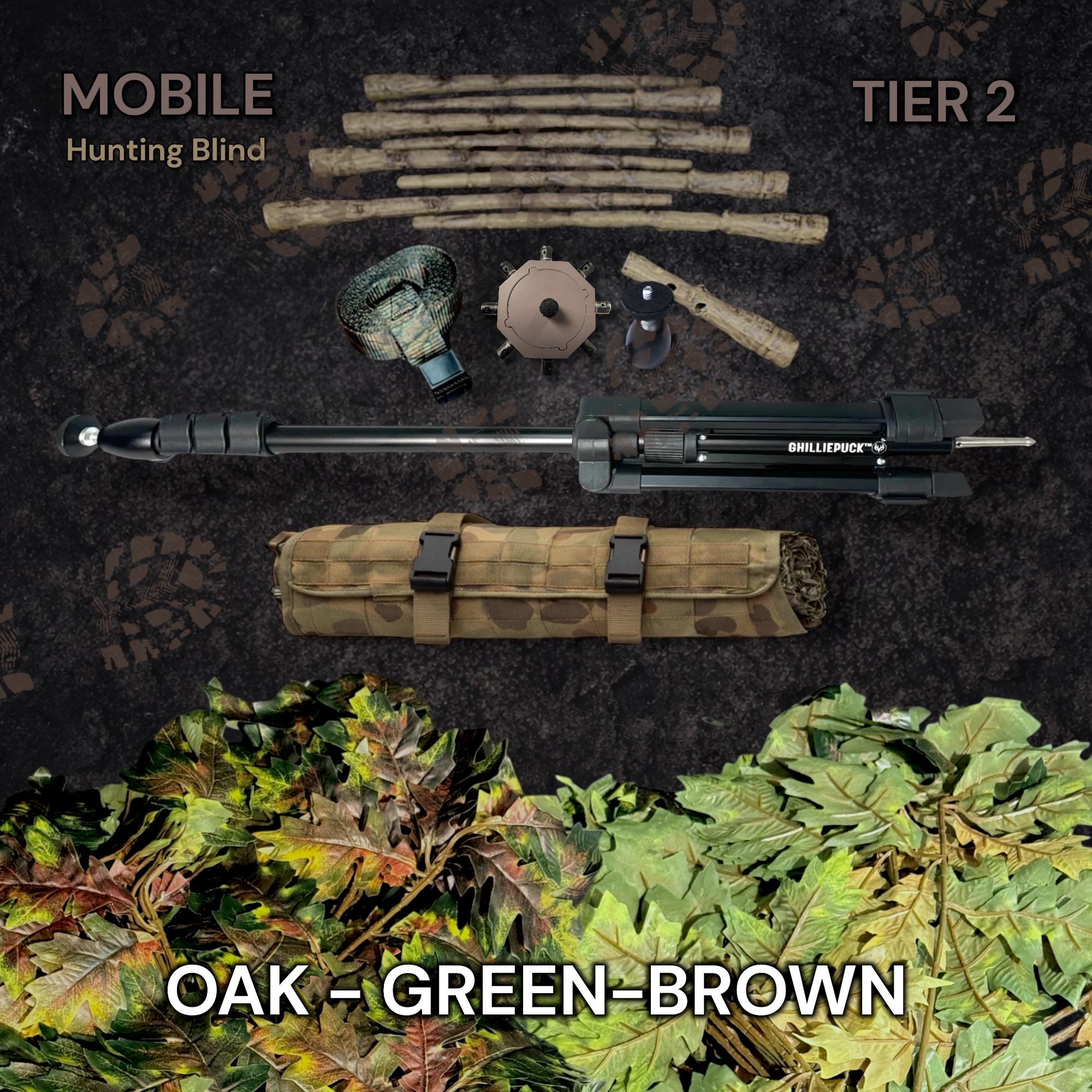 Tier 2 Mobile Kit (PVC) – Oak Green-Brown