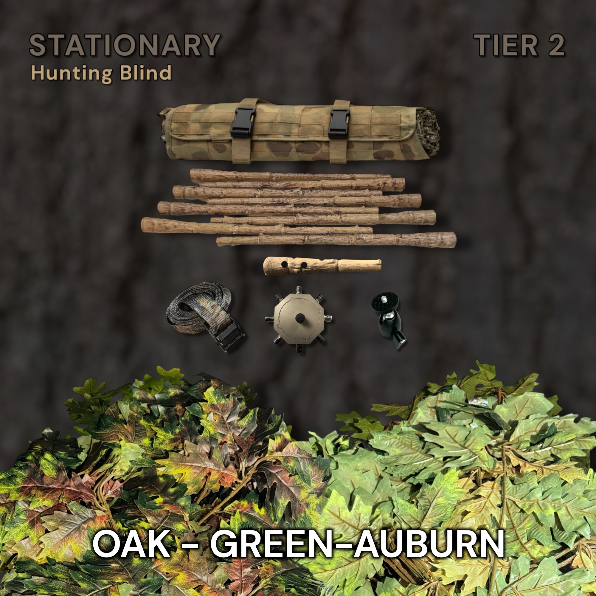 Tier 2 Stationary Kit (PVC) – Oak Green-Brown