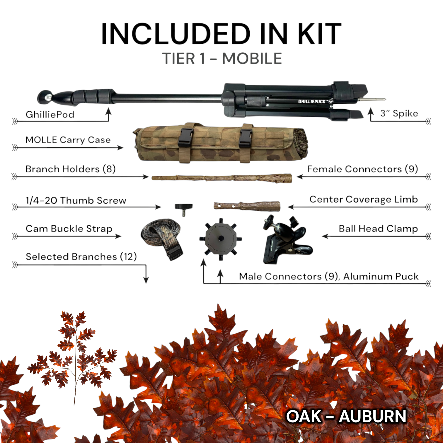 Tier 1 Mobile Kit (Aluminum) – Oak Auburn